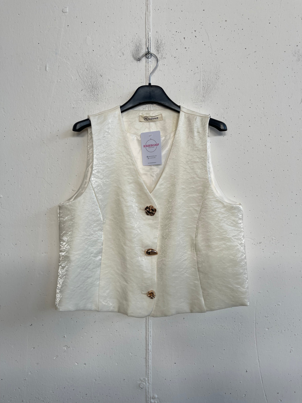 Gilet effetto perlato Louise