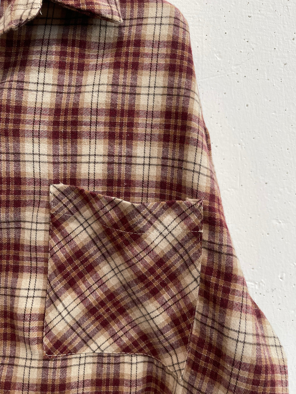 Camicia a quadri crop