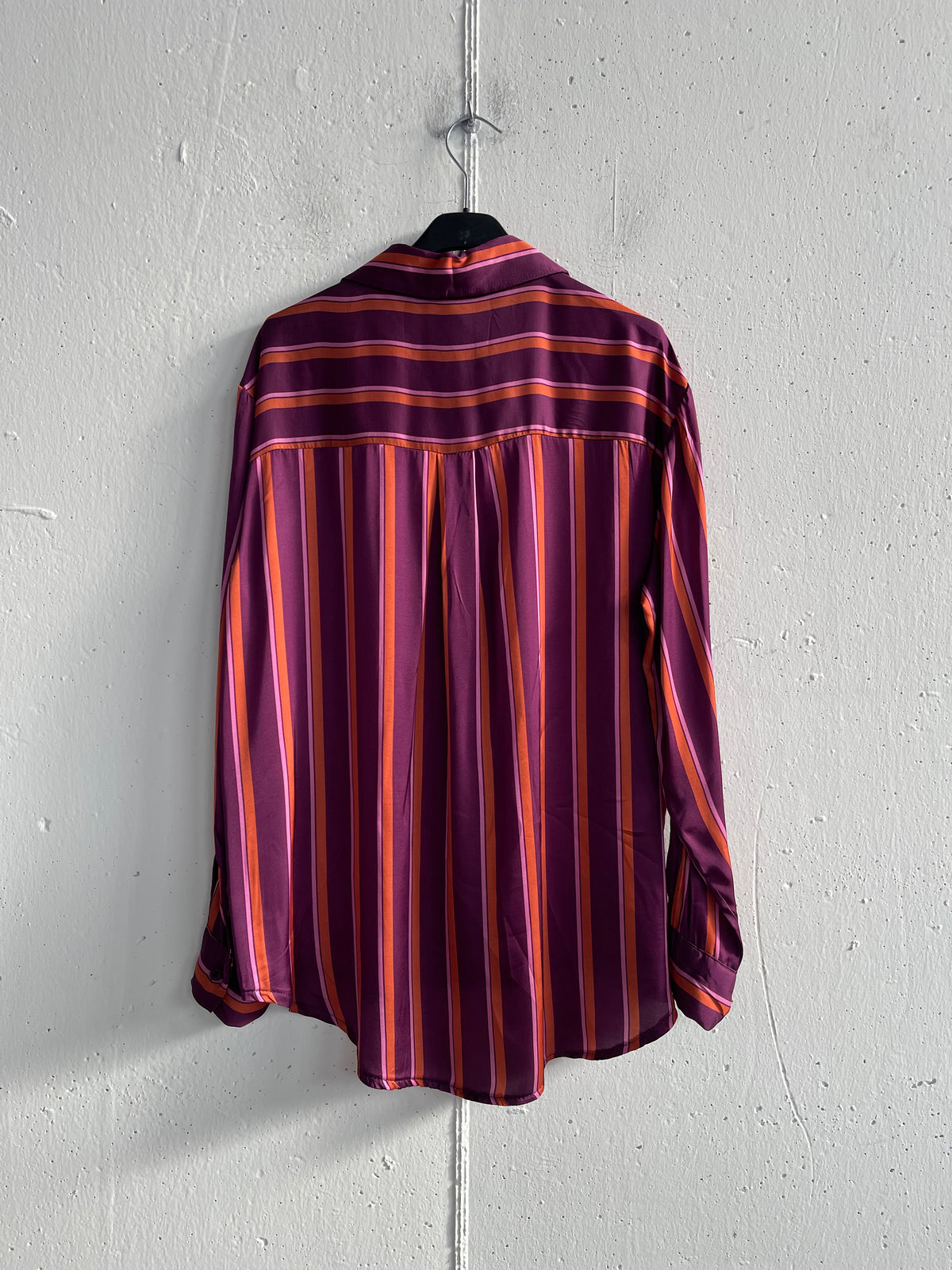 Camicia satinata a righe