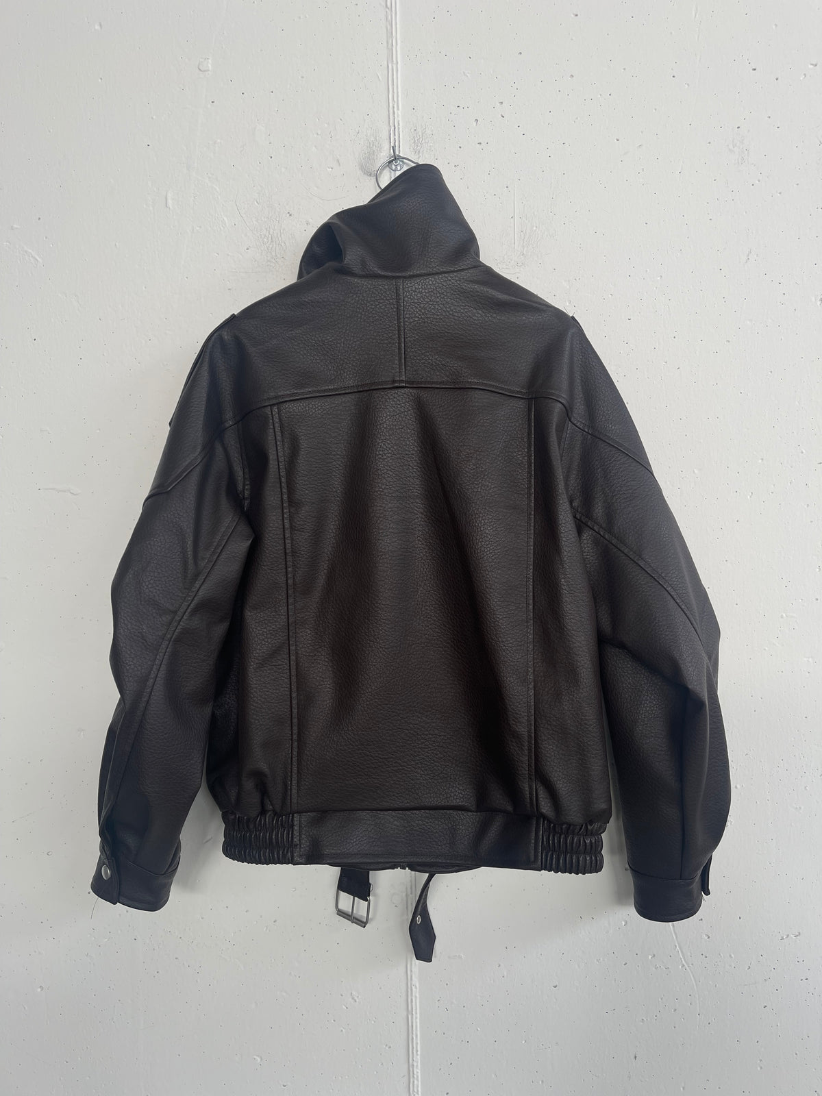 Giacca ecopelle doppia zip