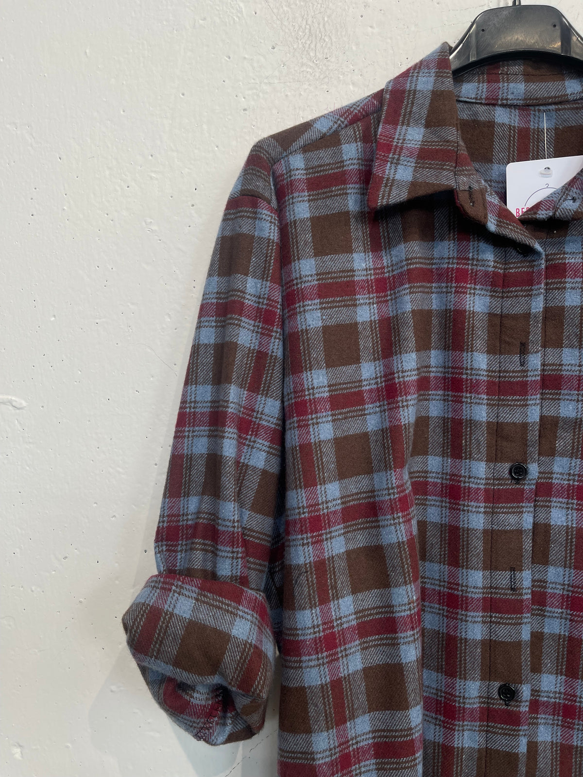 Camicia boscaiolo misto cotone quadri medi