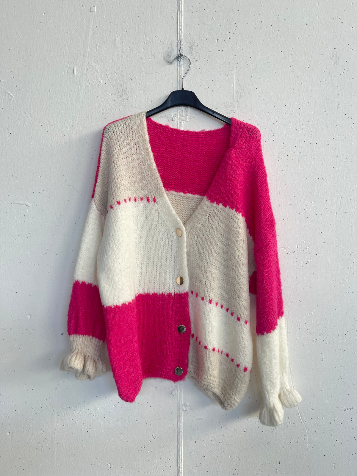 Cardigan geometrico