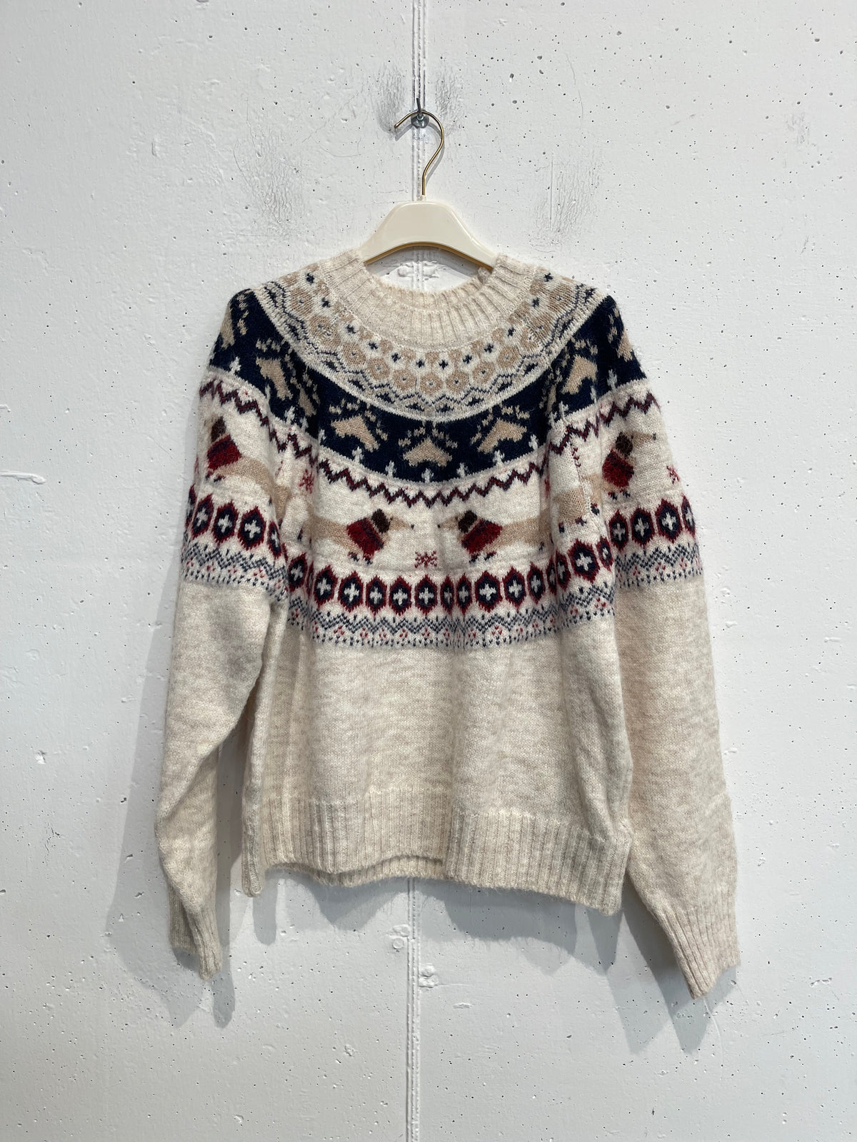 Pull natalizio con bassotti