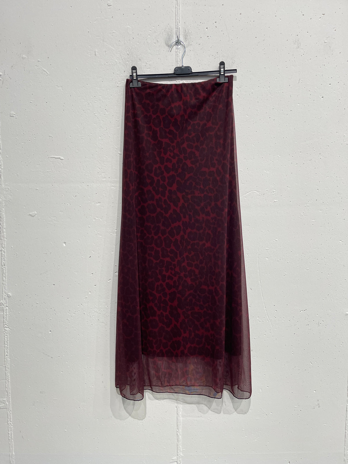 Gonna leopardata in tulle