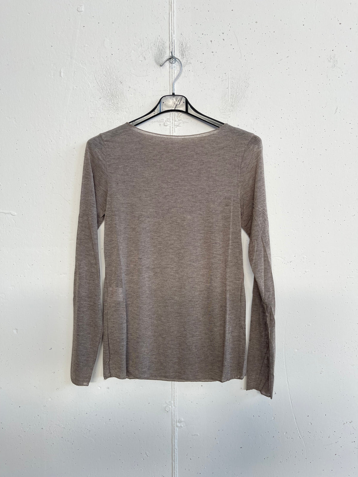 Sottogiacca misto cashmere con scollo a barchetta