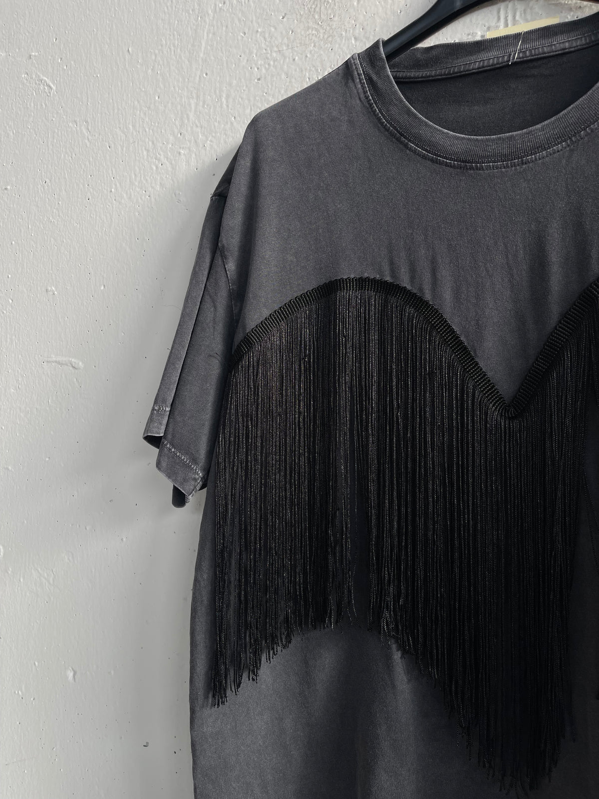 T-shirt con frange