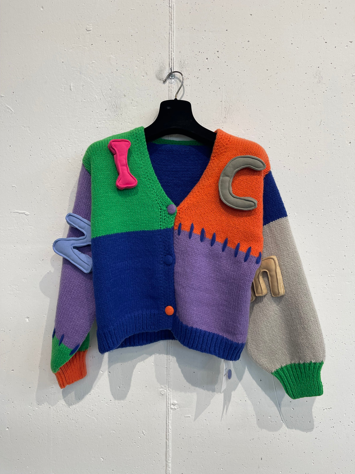 Cardigan Patch corto
