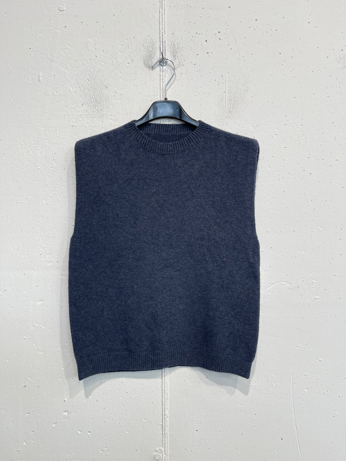 Gilet slim misto lana