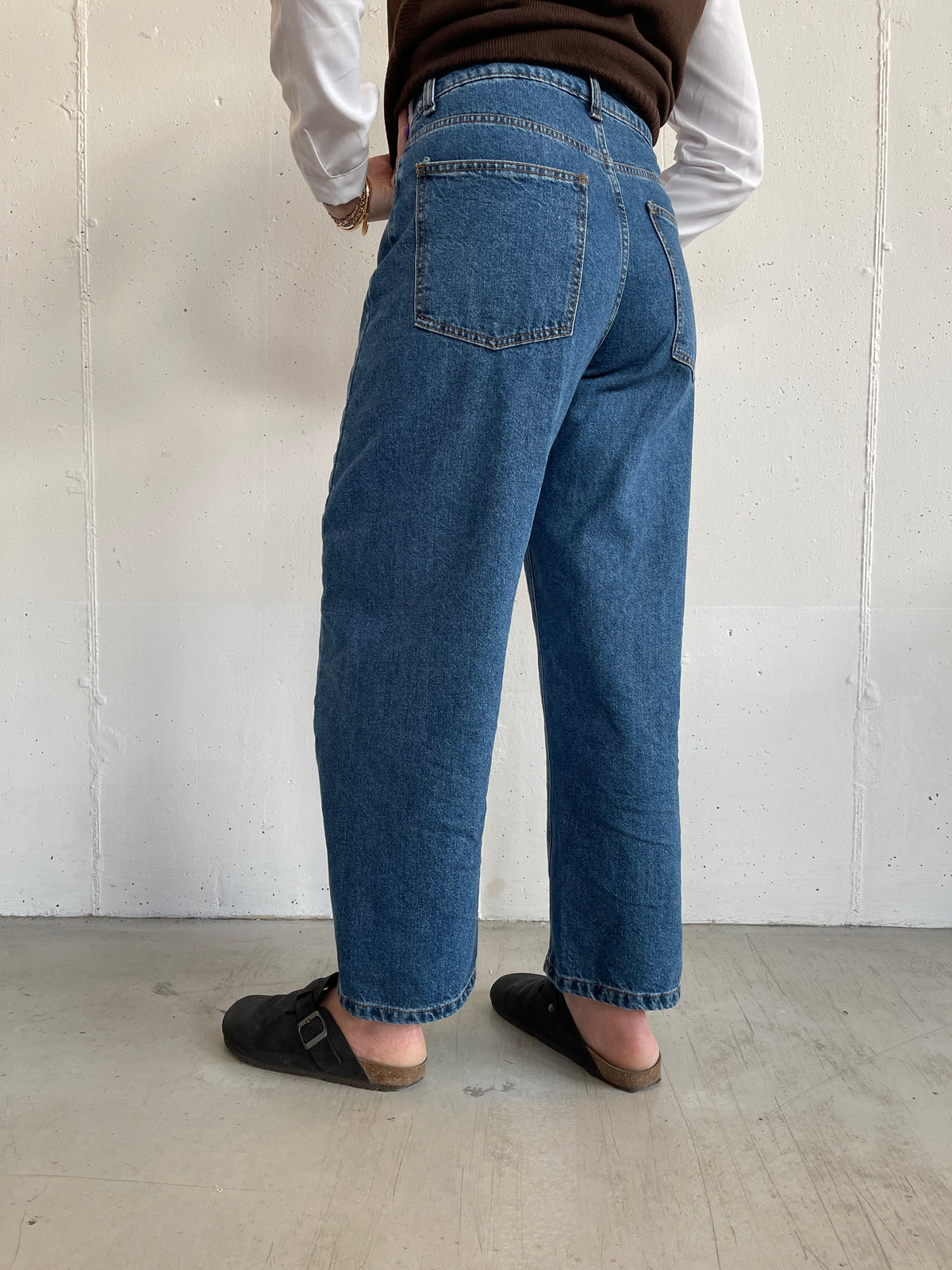 Jeans Balloon fit con cuciture