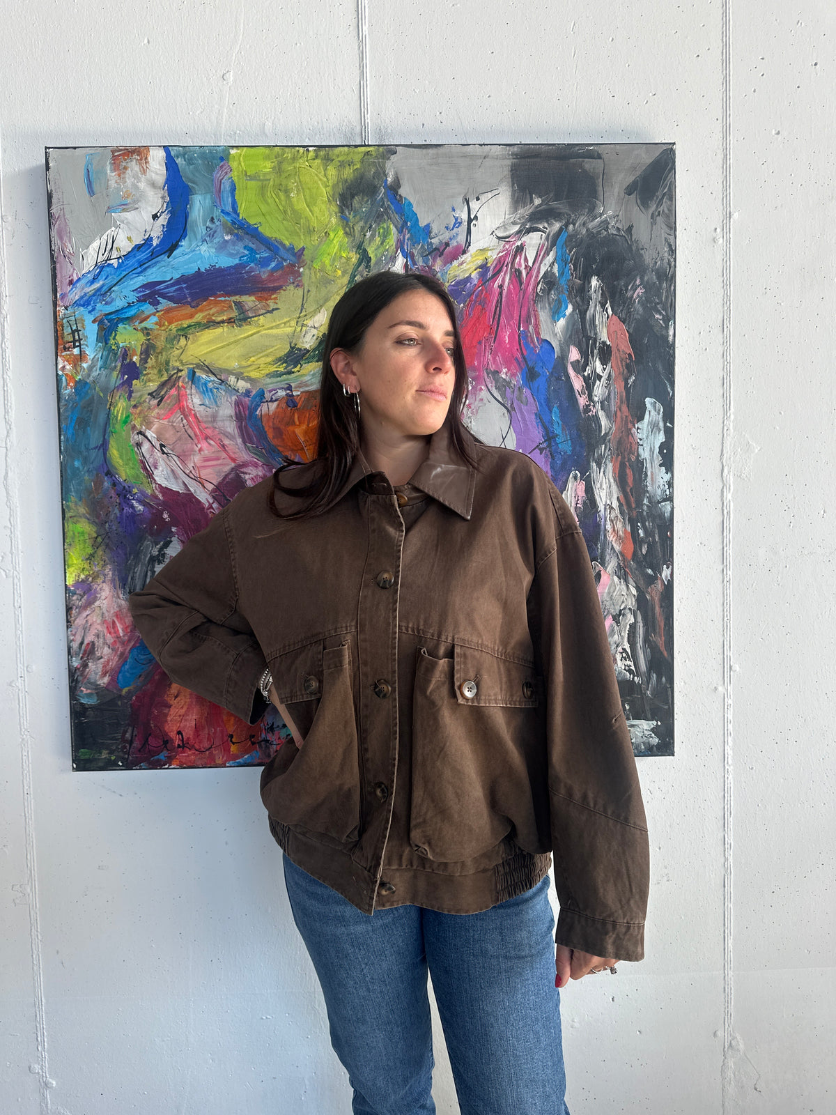 Giacca in stile utility o bomber