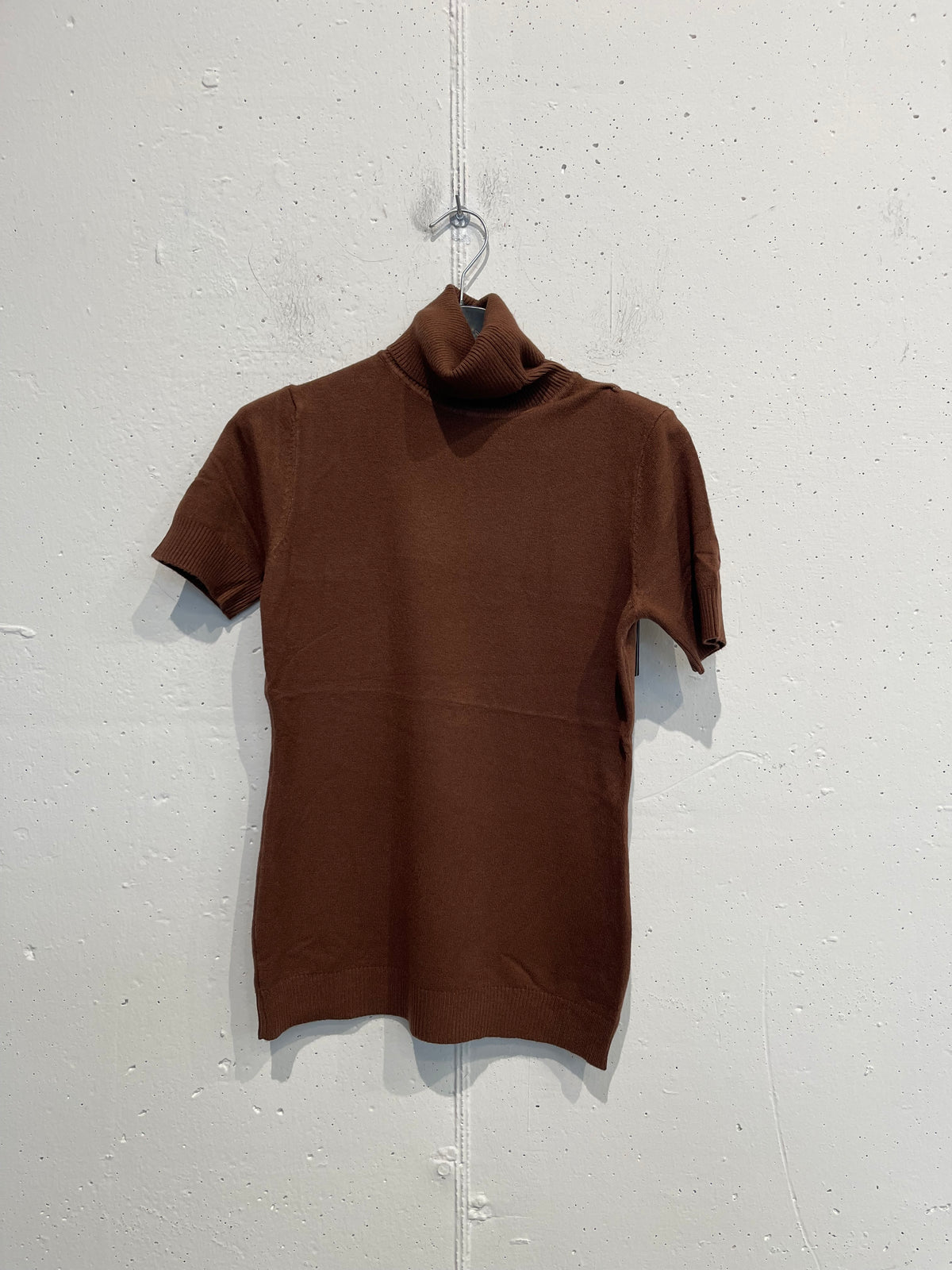 Pull mezza manica con collo alto