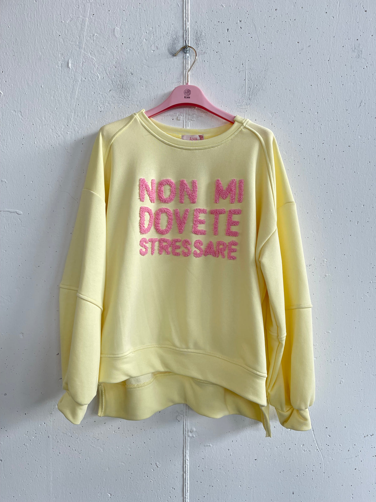Felpa “Non mi dovete stressare”