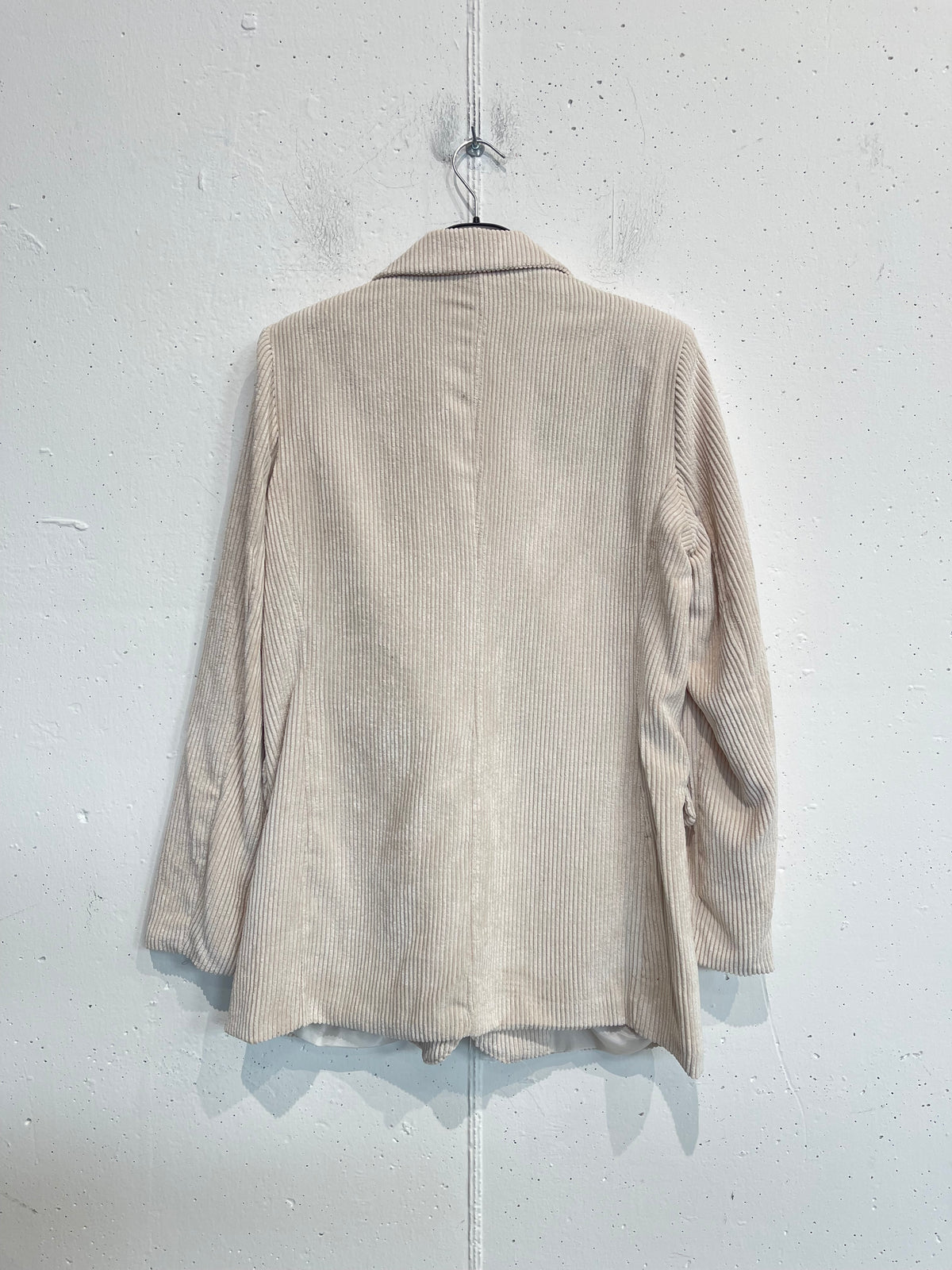 Blazer a costine in velluto