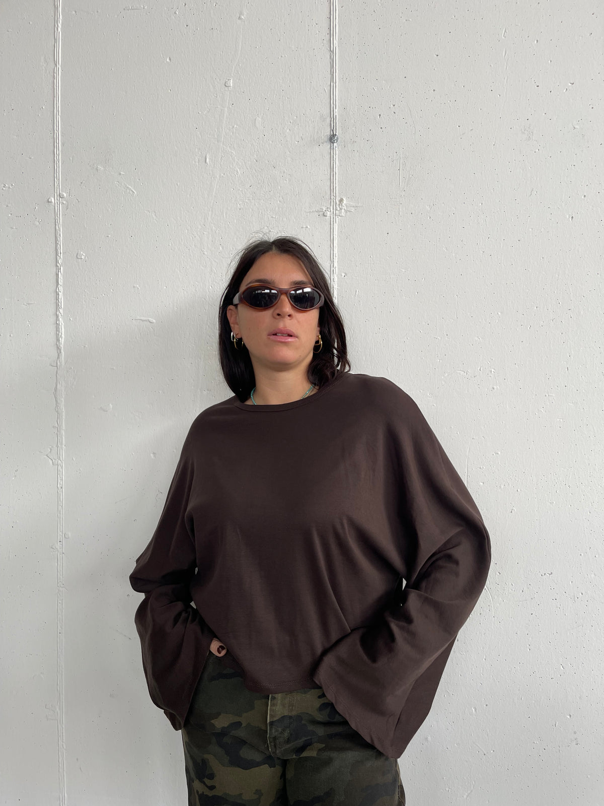 Longsleeve con maniche a campana
