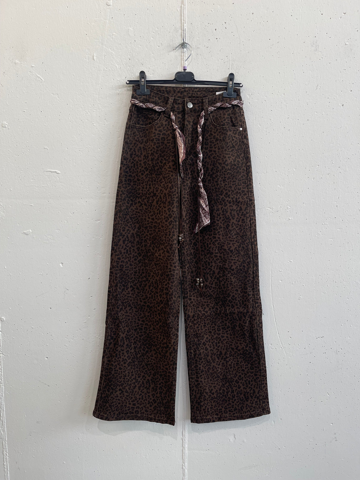 Jeans Leopard con fusciacca