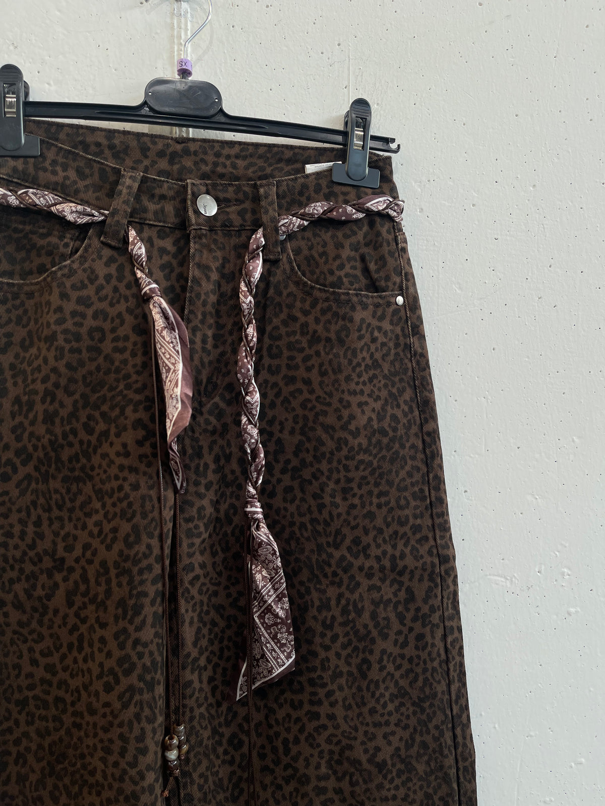 Jeans Leopard con fusciacca