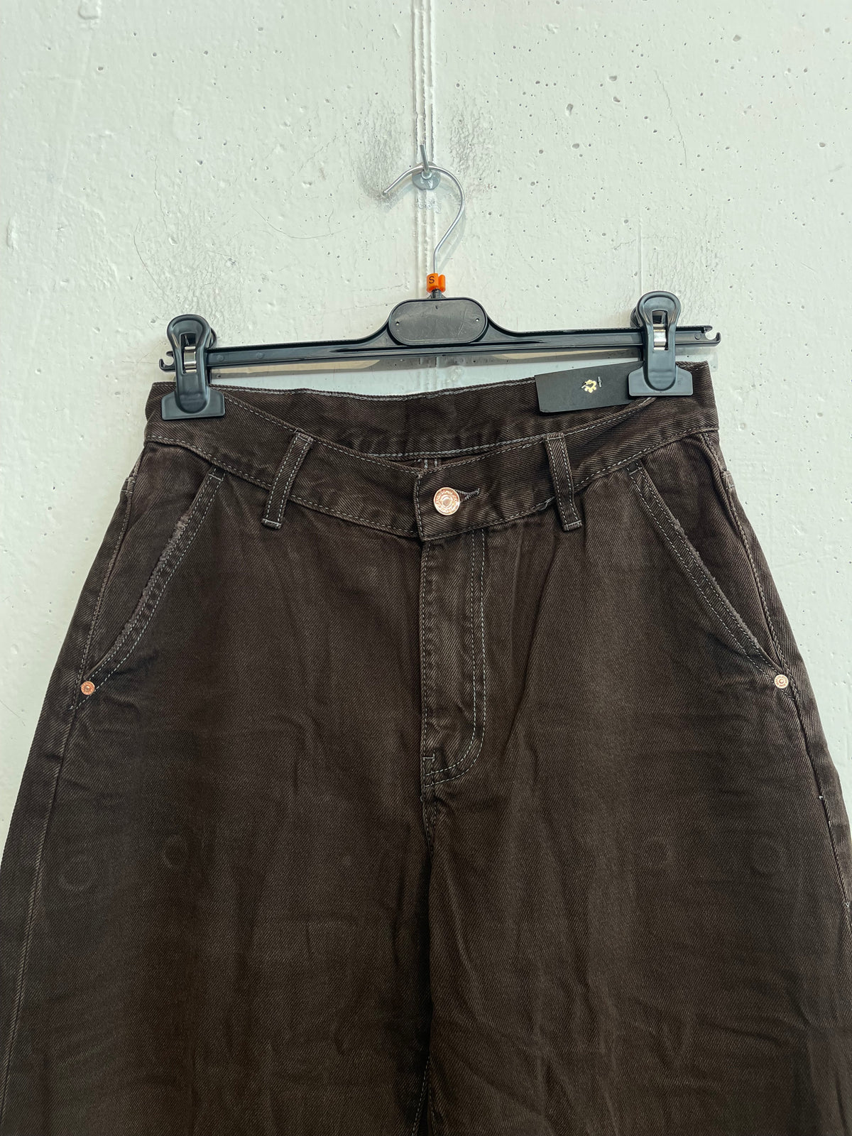 Pantalone balloon marrone