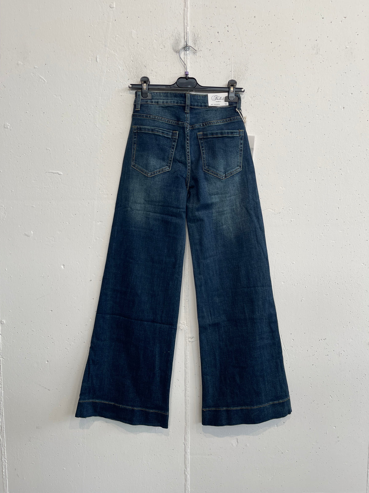 Jeans wide leg blu
