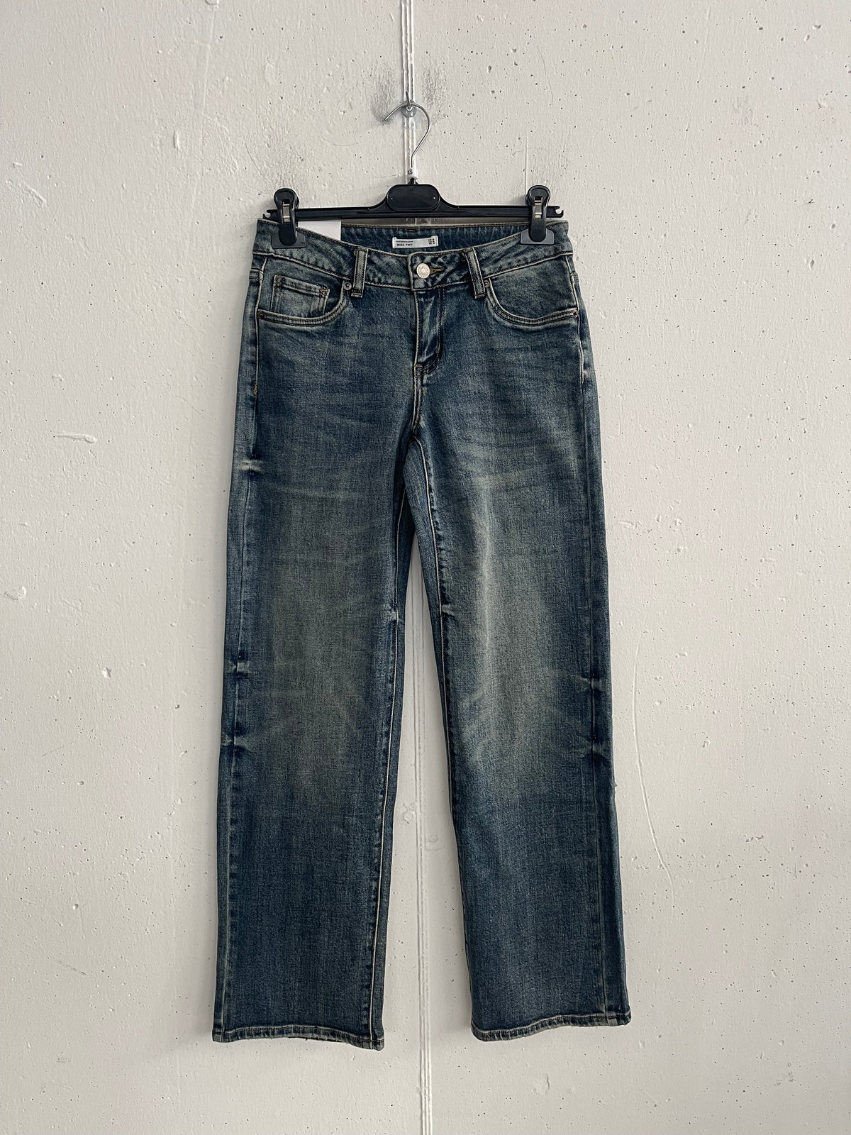 Straight jeans a vita bassa