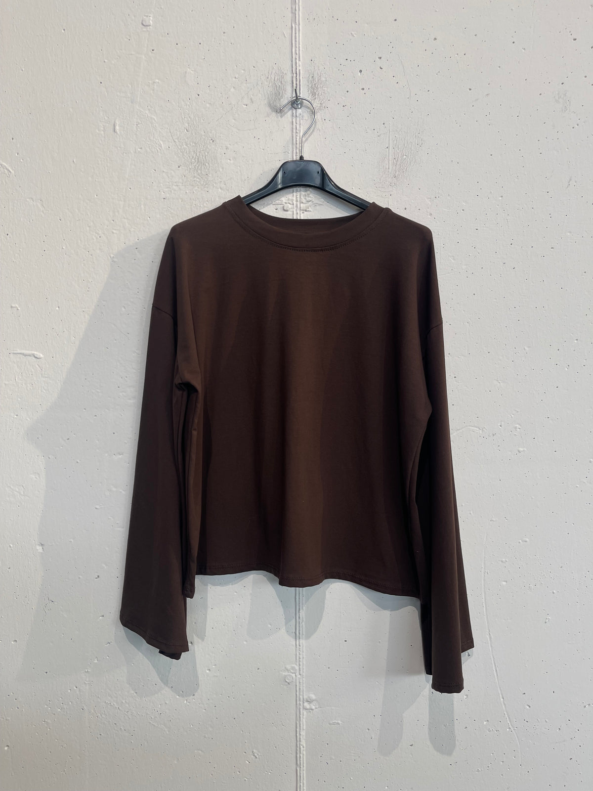 Longsleeve con maniche a campana in viscosa