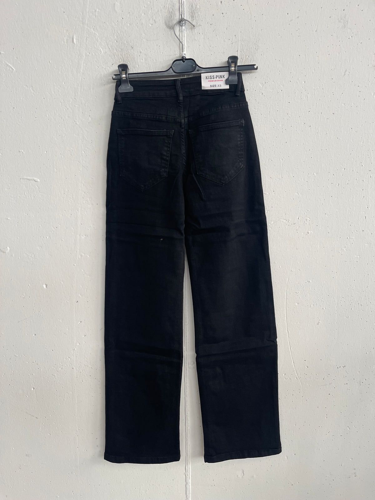 Jeans vita media wide leg