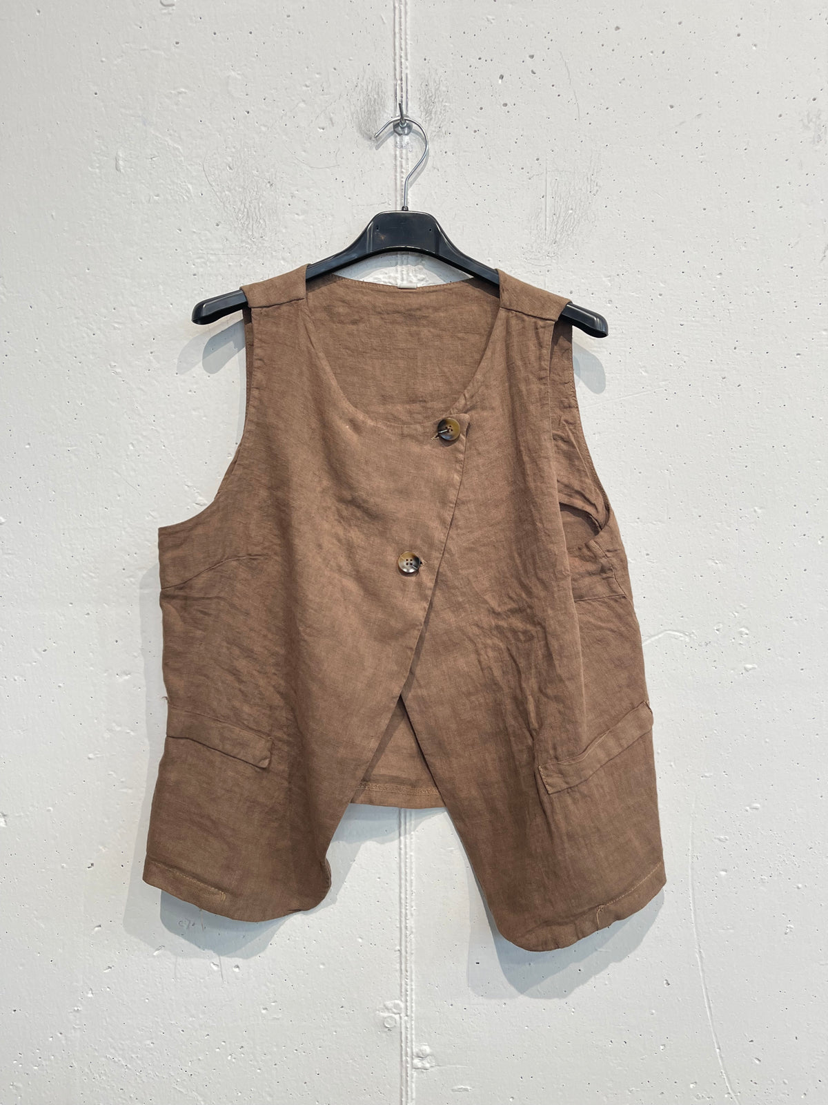 Gilet in puro lino