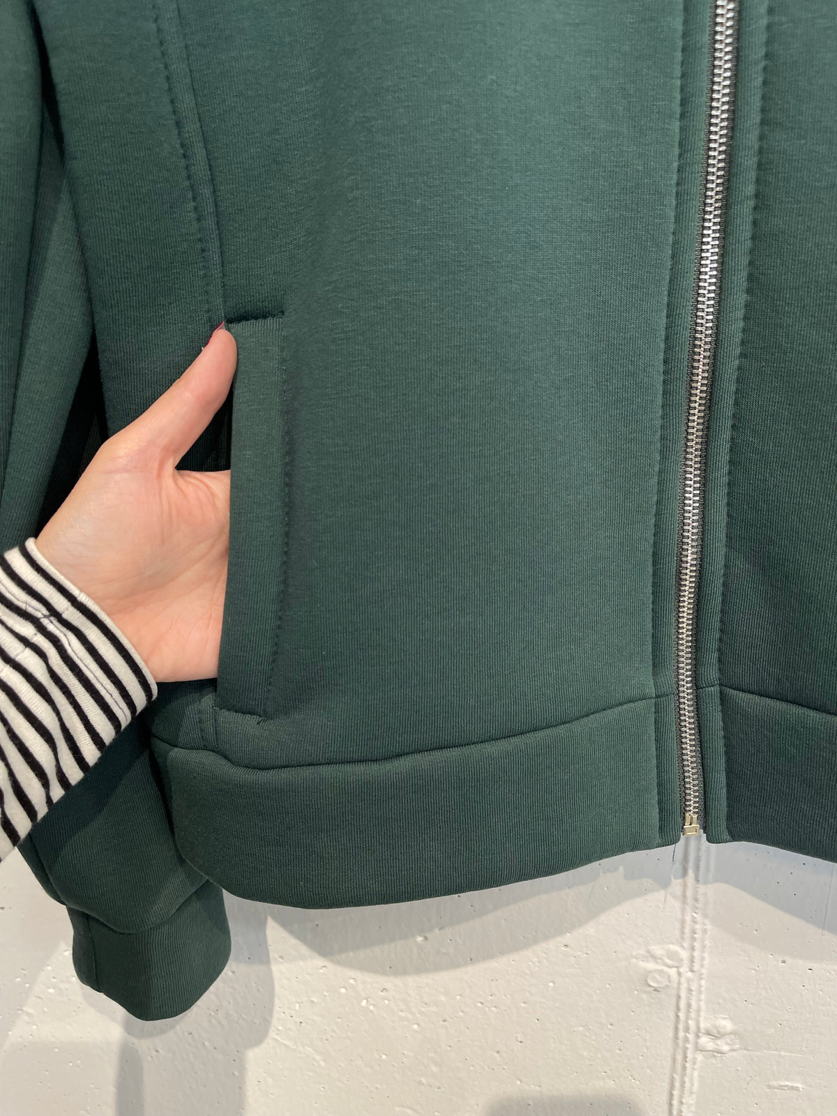 Felpa con zip felpata