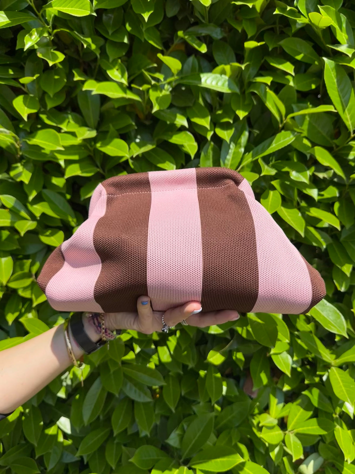 Borsa clutch RIGHE