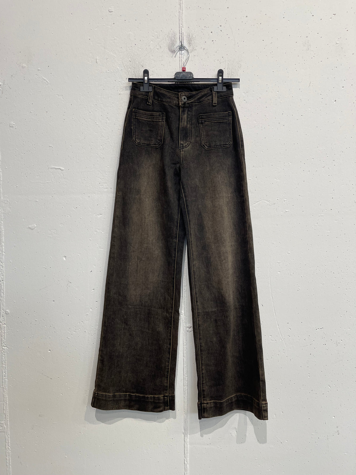 Jeans taschine nero slavato