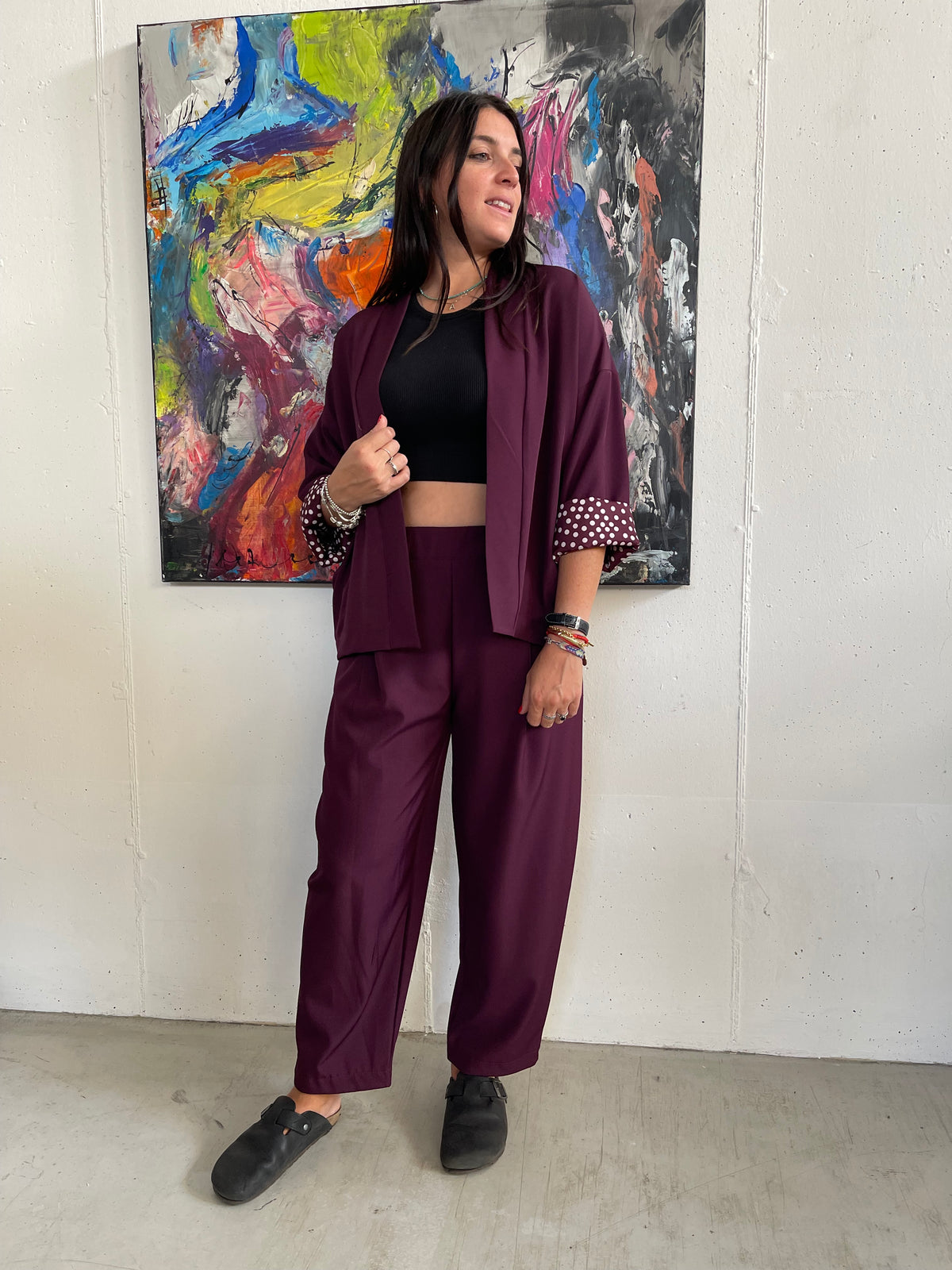 Pantalone elasticizzato a balloon CLARISSA