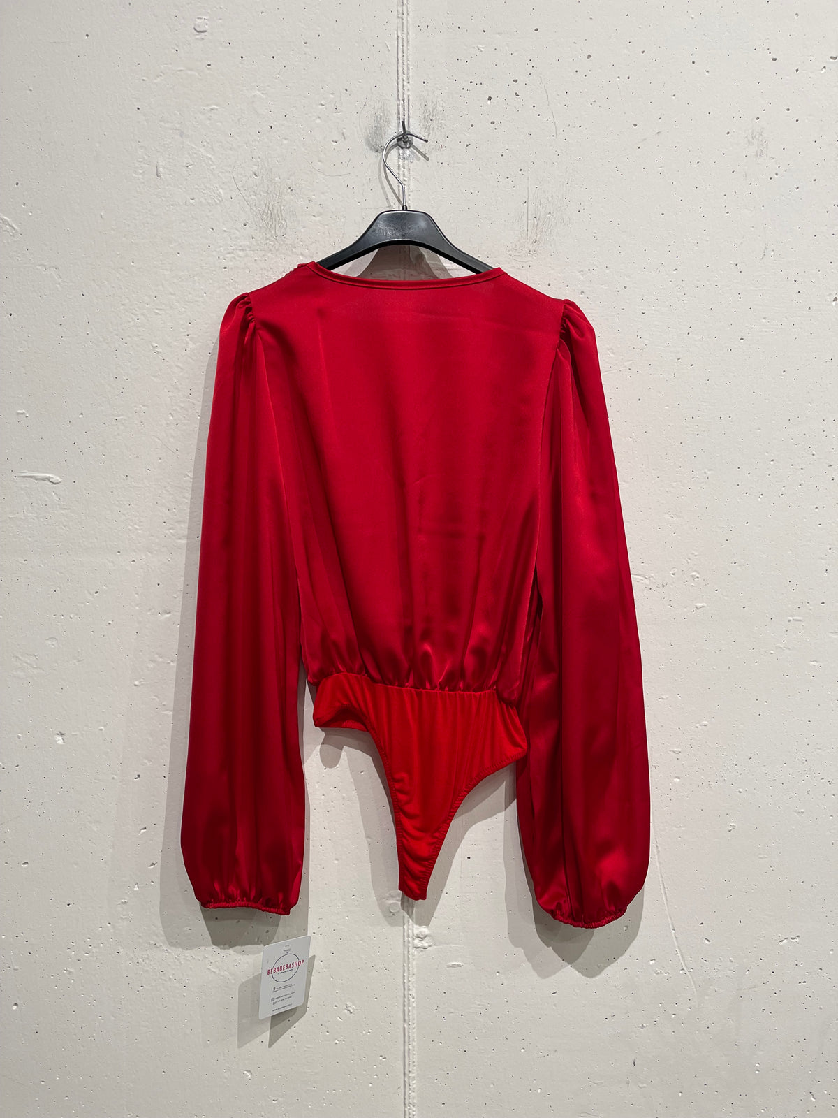 Body in raso Seattle rosso