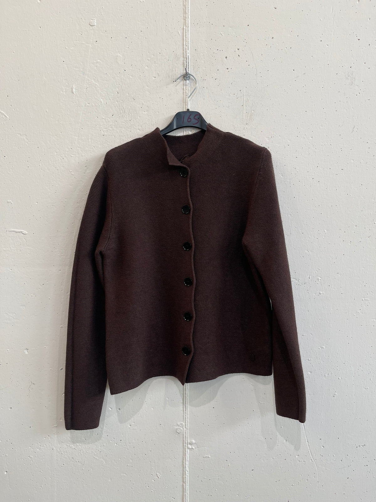 Cardigan con collo alla coreana