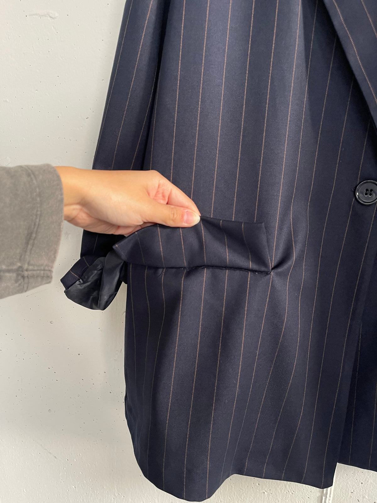 Blazer gessato ANNALISA over