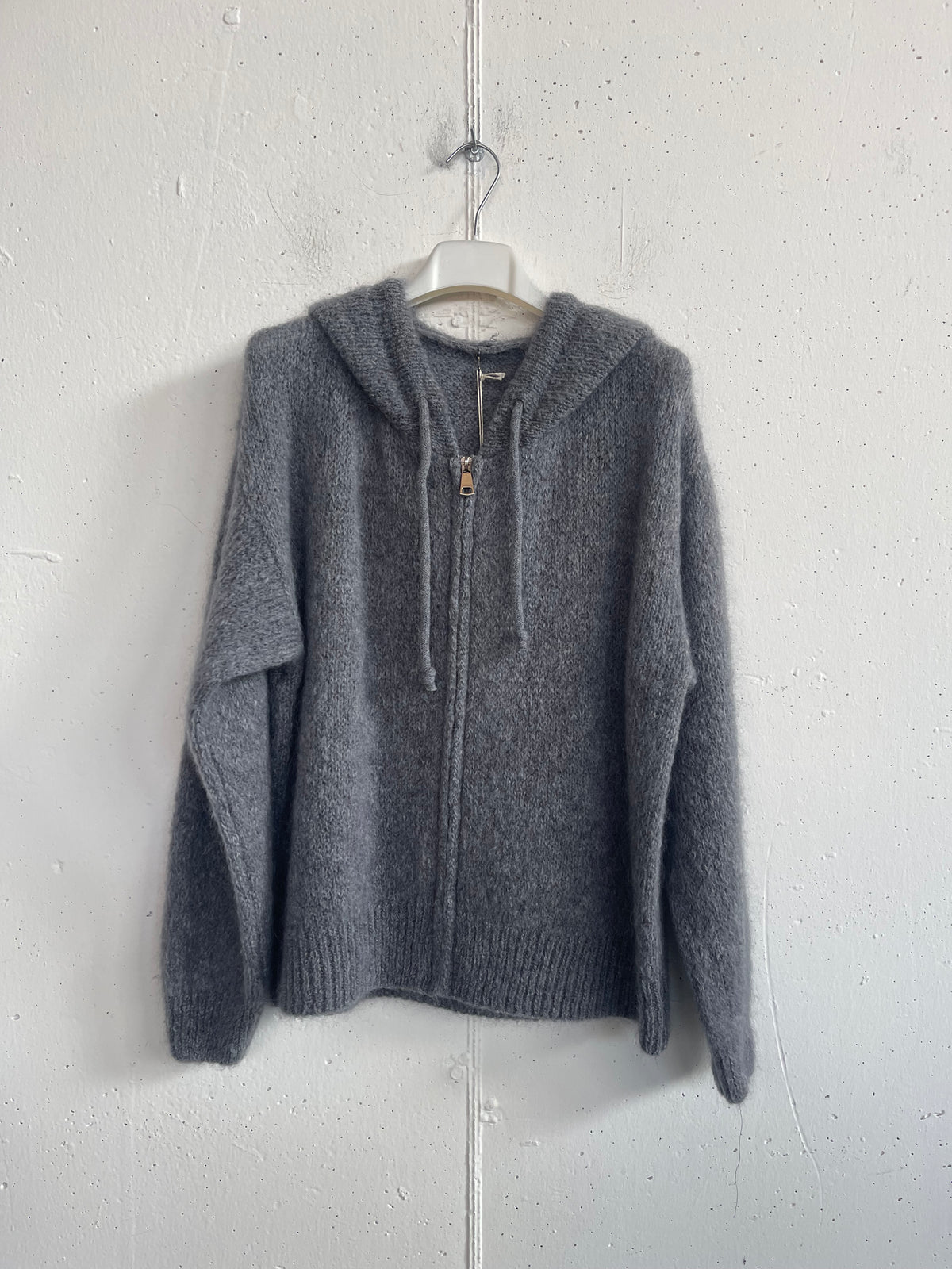 Felpa mohair con zip