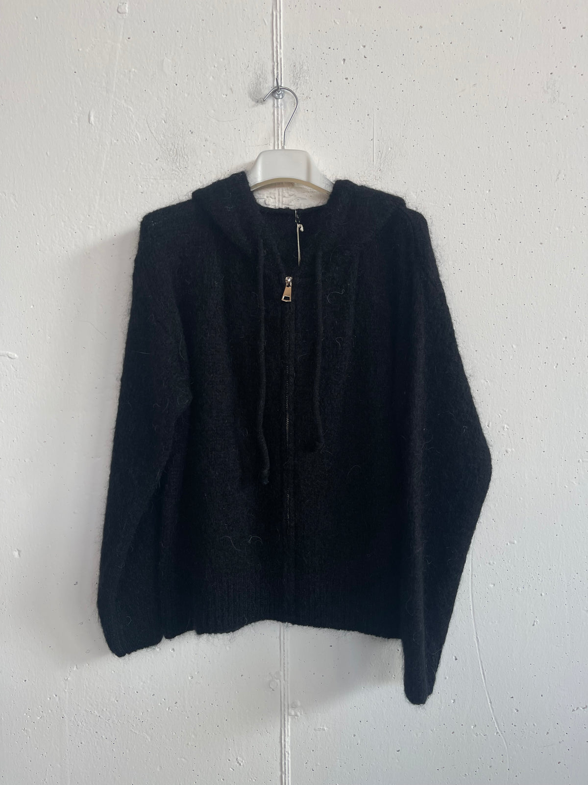 Felpa mohair con zip