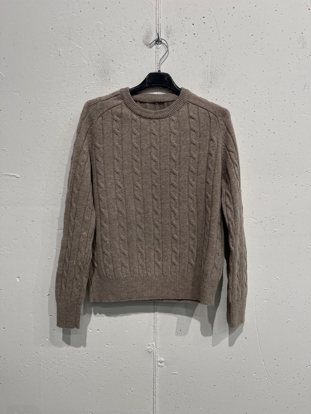 Pull 100% lana slim treccia