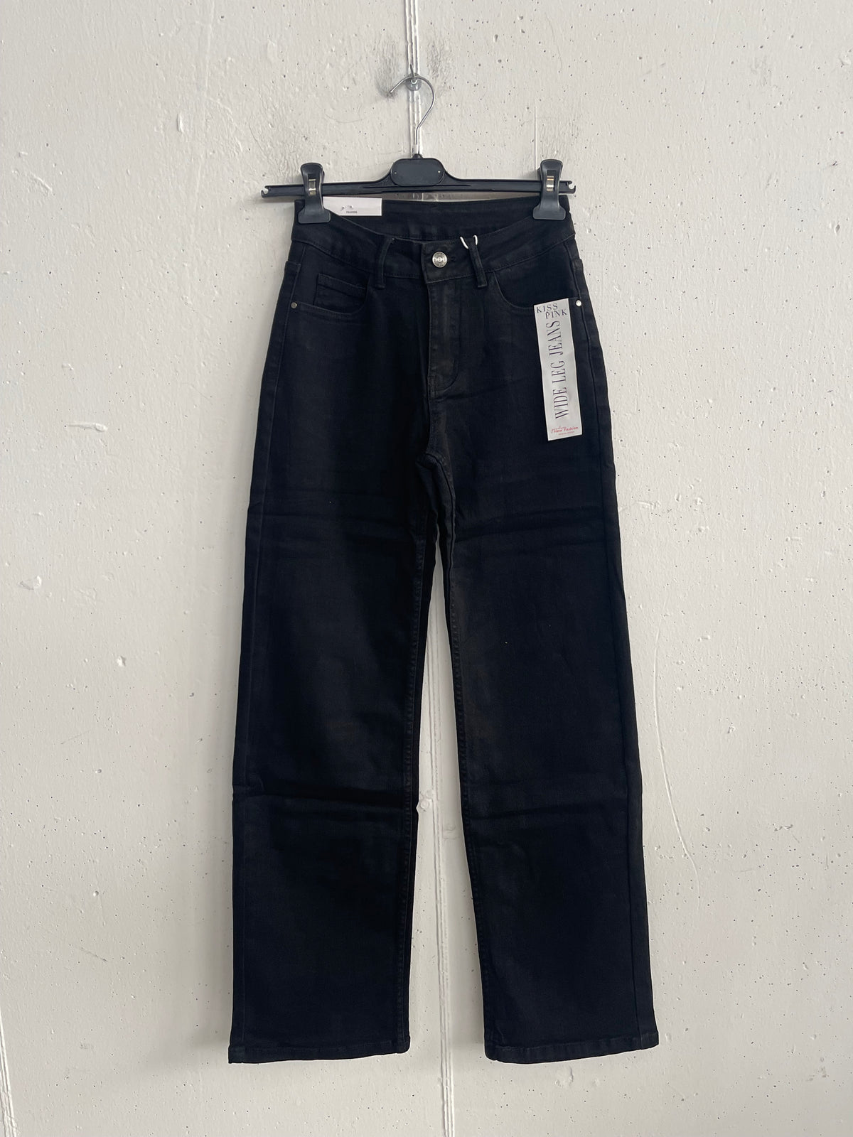 Jeans vita media wide leg