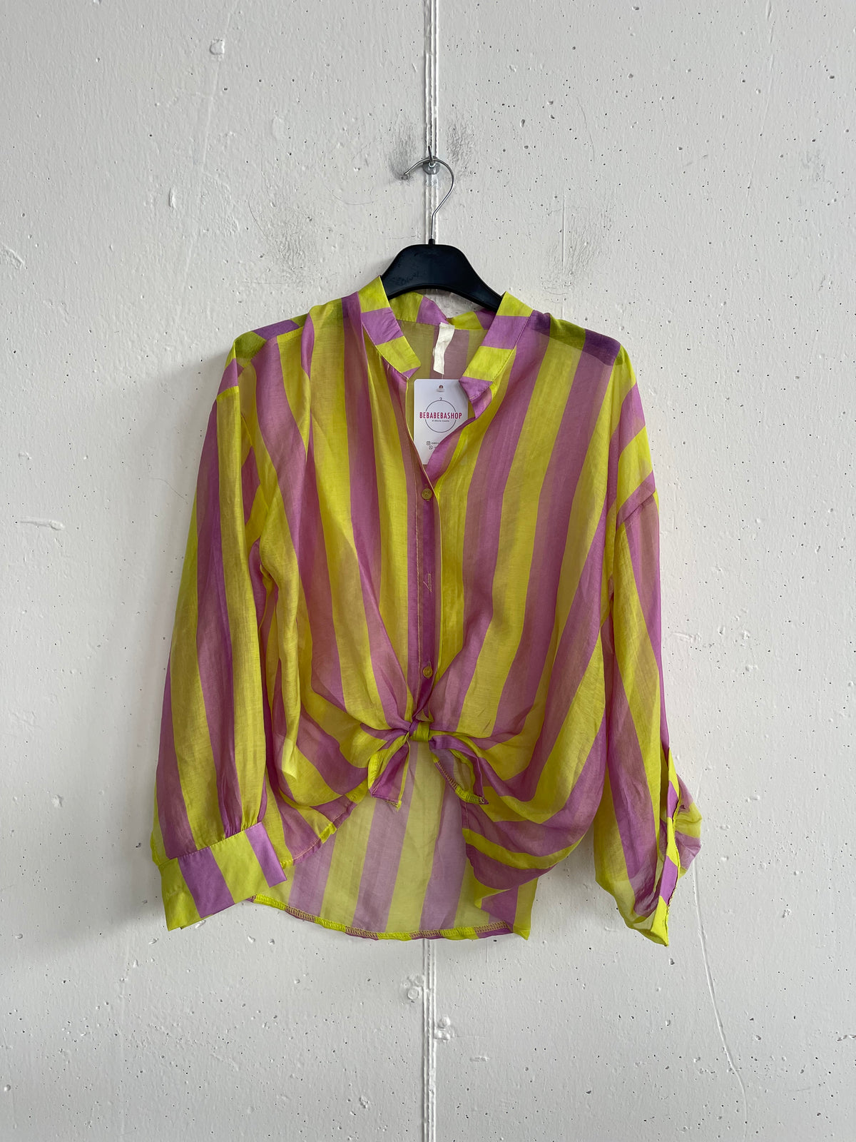 Camicia a righe estate collo coreana