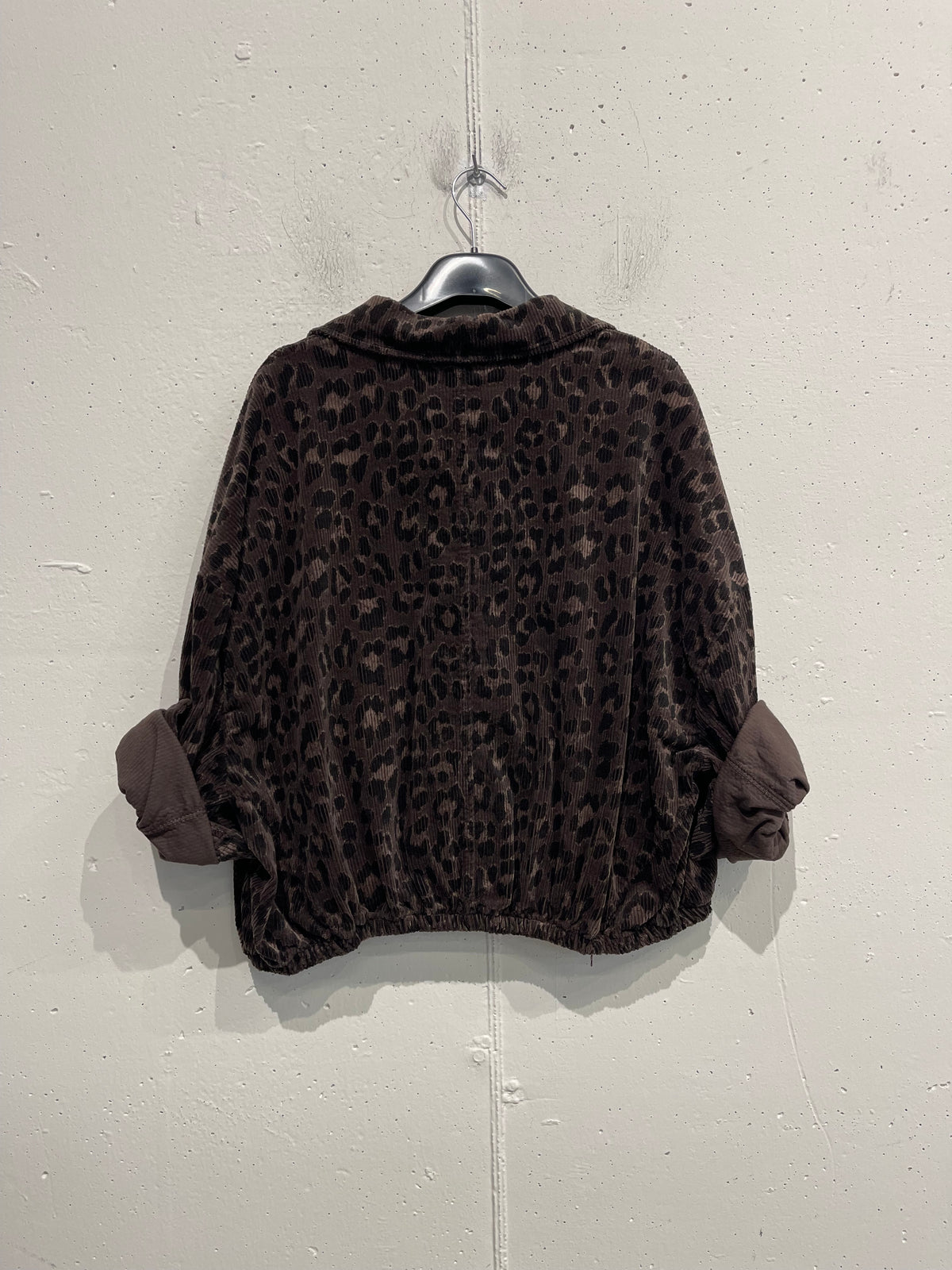 Giacchina leopardata in cotone