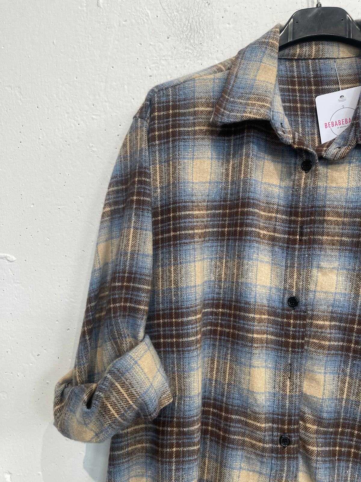 Camicia boscaiolo misto cotone quadri medi