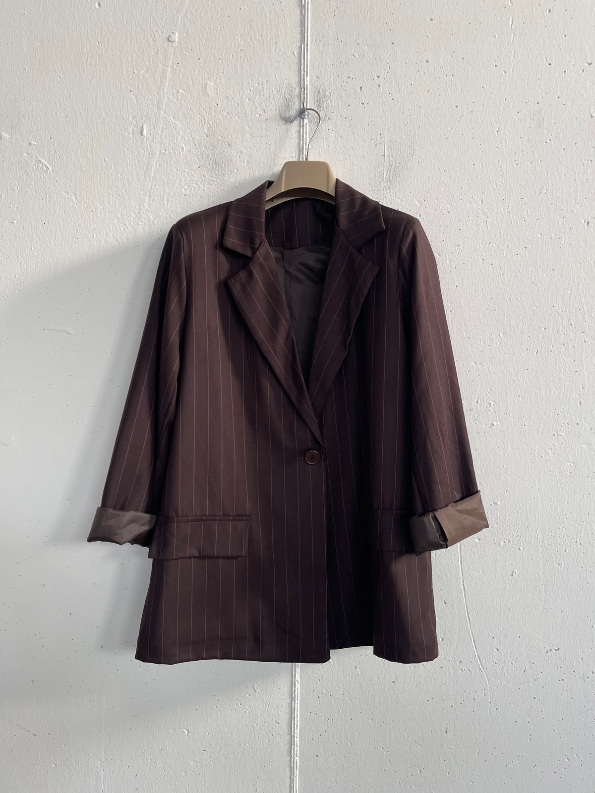 Blazer gessato ANNALISA over