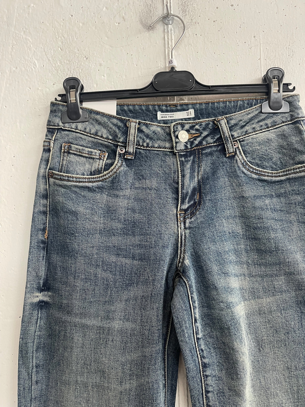 Straight jeans a vita bassa
