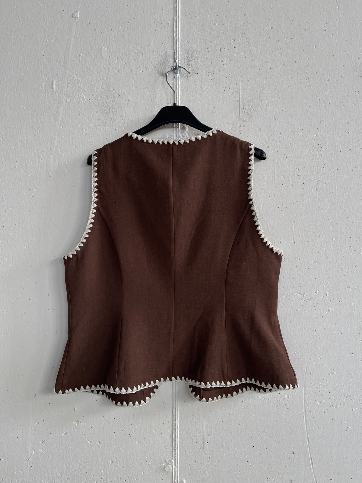 Gilet punto ricamo