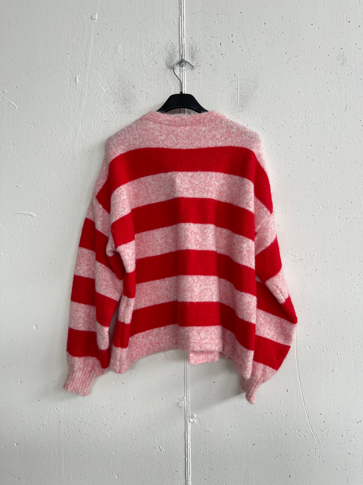 Cardigan mono bottone a righe
