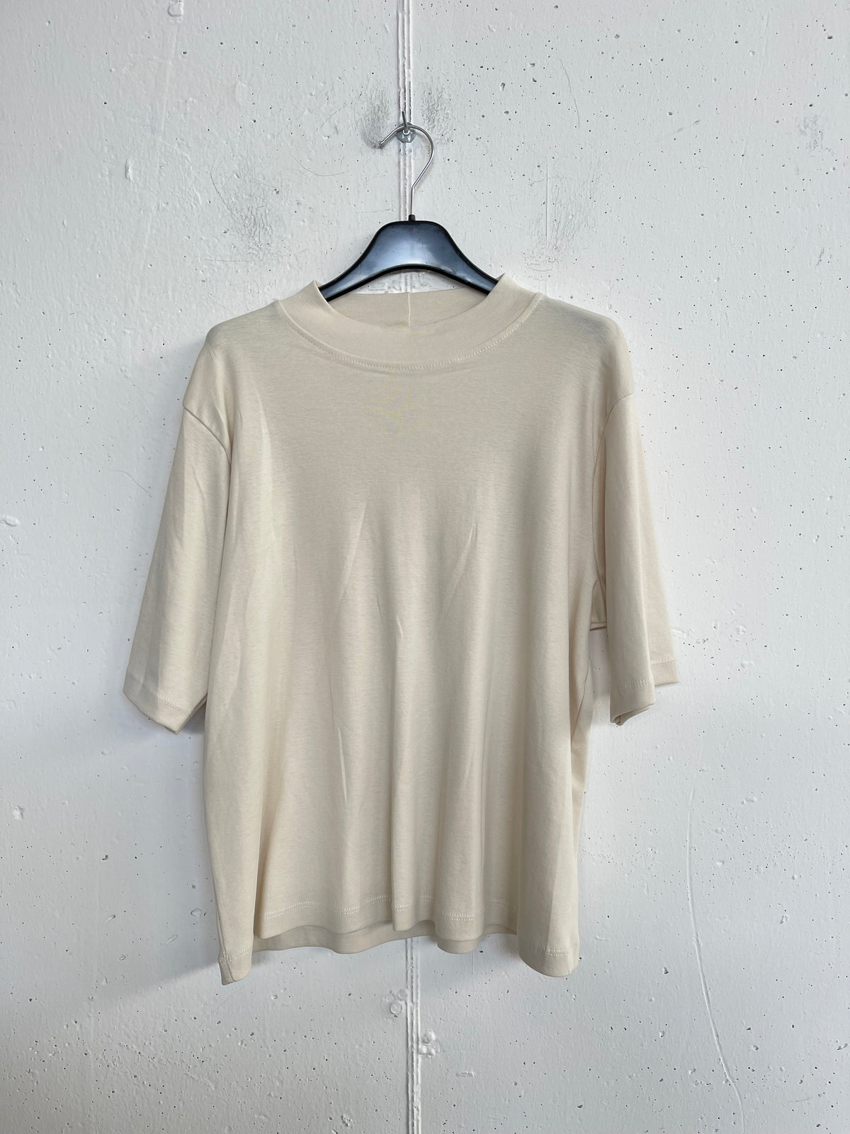 T-shirt collo coreana 100% cotone