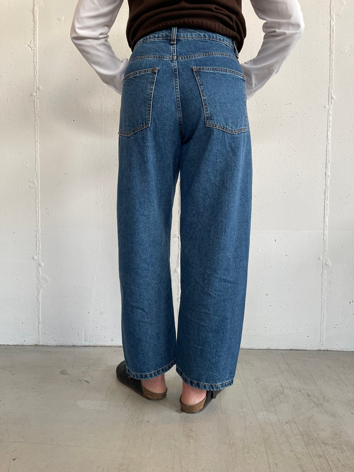 Jeans Balloon fit con cuciture