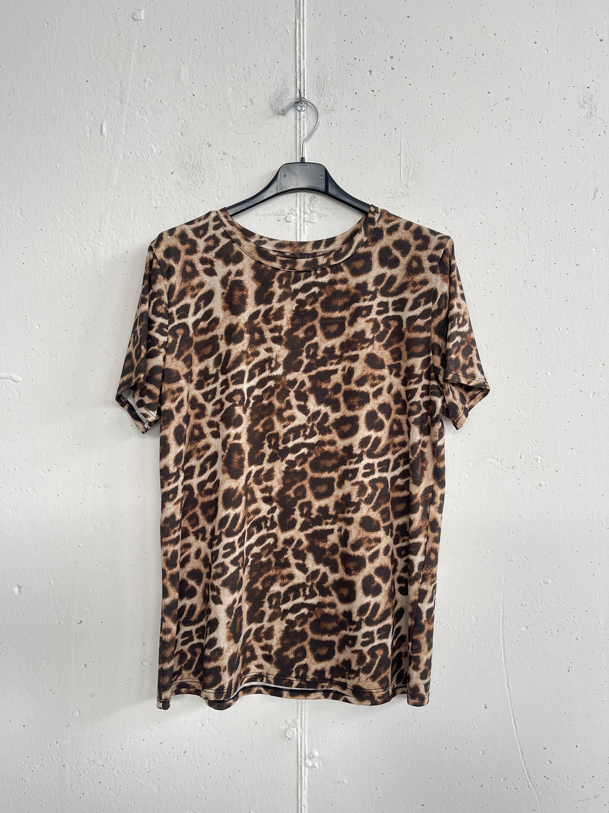 T-shirt leopard cotone