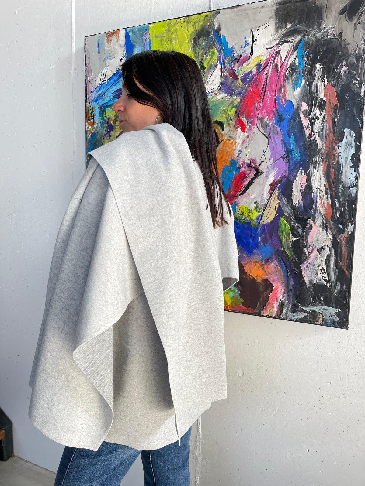 Giacchina effetto poncho