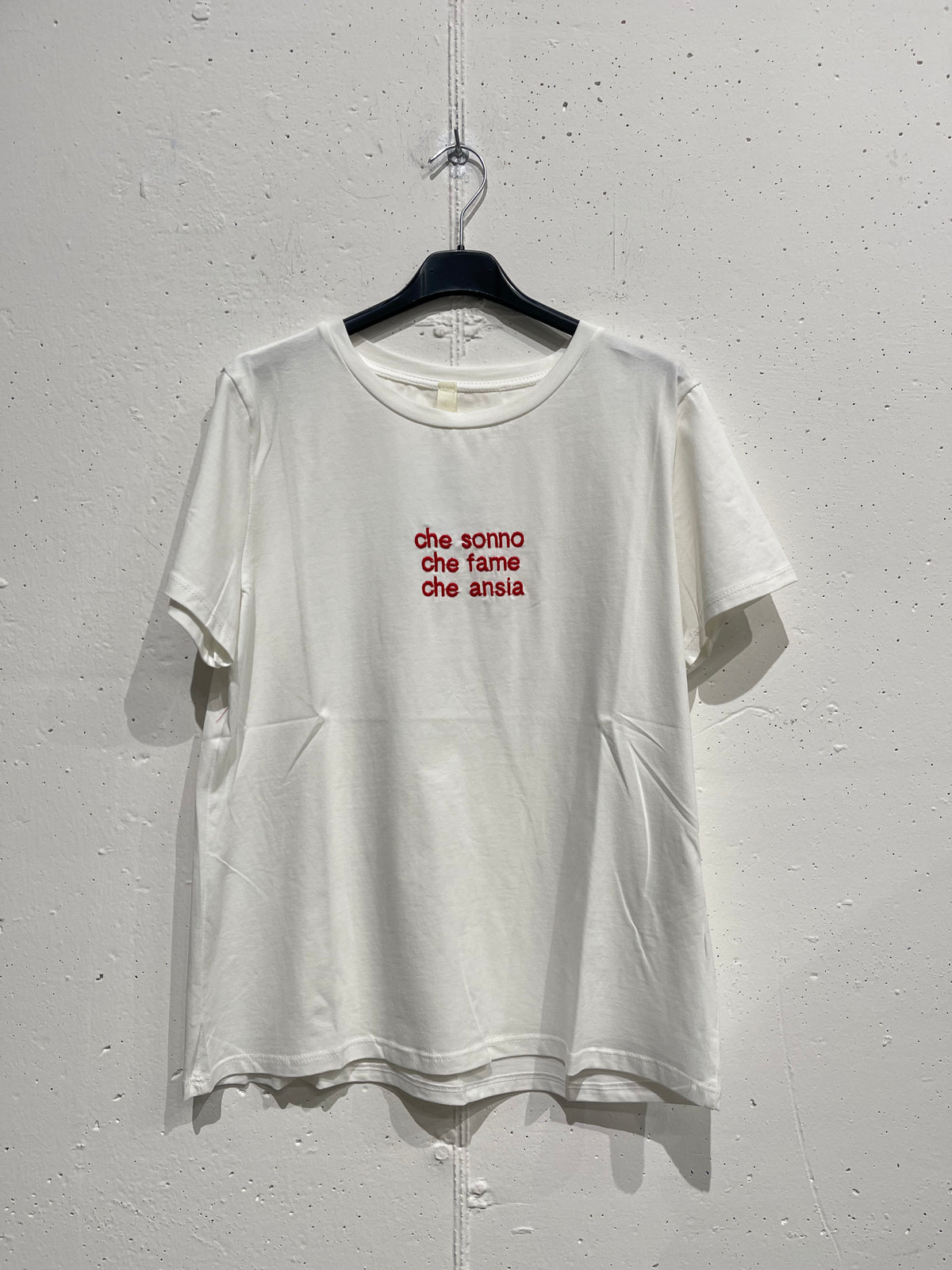 T-shirt CHE FAME CHE SONNO CHE ANSIA