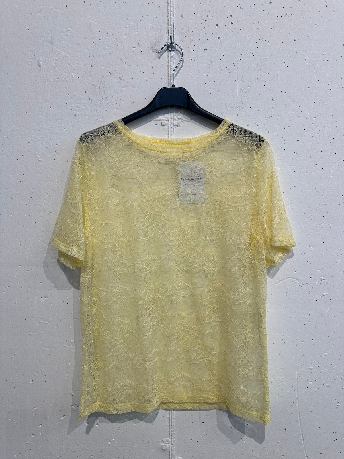 T-Shirt mezza manica in pizzo